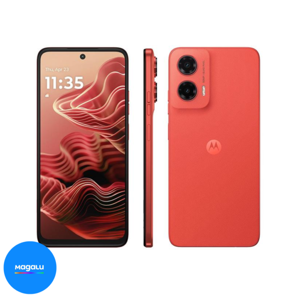 Smartphone Motorola Moto G35 256GB Coral 5G 4GB RAM+8GB Ram Boost 5G 6,7" Câm. Dupla + Selfie 16MP