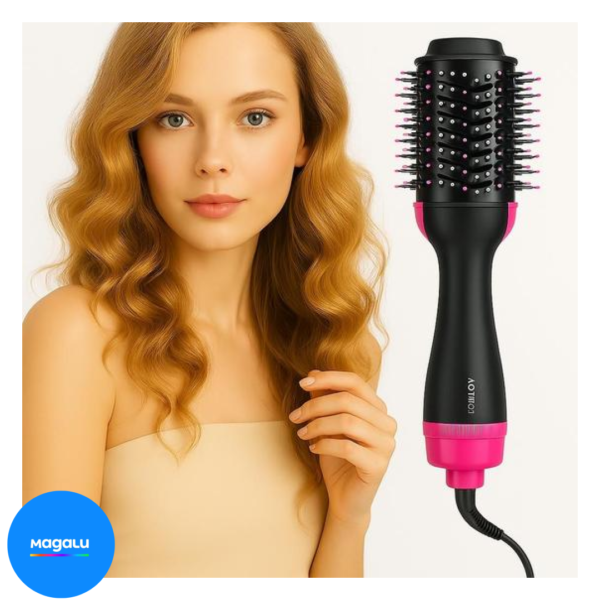 Escova Secadora Profissional Seca Alisa E Modela Cabelo Com Cabo - New comercio