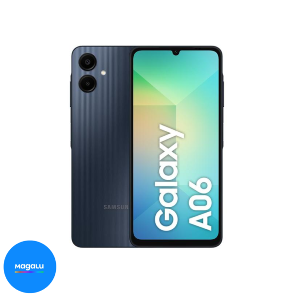 Smartphone Samsung Galaxy A06 128GB 4GB RAM Azul Escuro 6,7" Câm. Dupla + Selfie 8MP