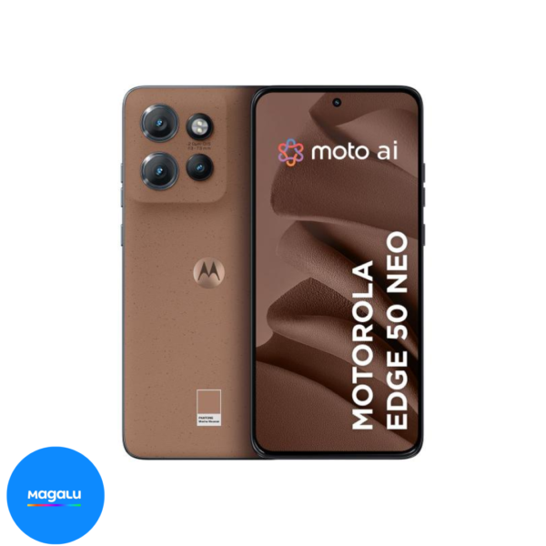 Smartphone Motorola Edge 50 Neo 256GB Mocha Mousse 5G 16GB RAM 6,4" Câm. Tripla + Selfie 32MP