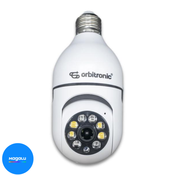 Camera Segurança Panoramica Lampada Wifi Espia C/rastreio Orbitronic