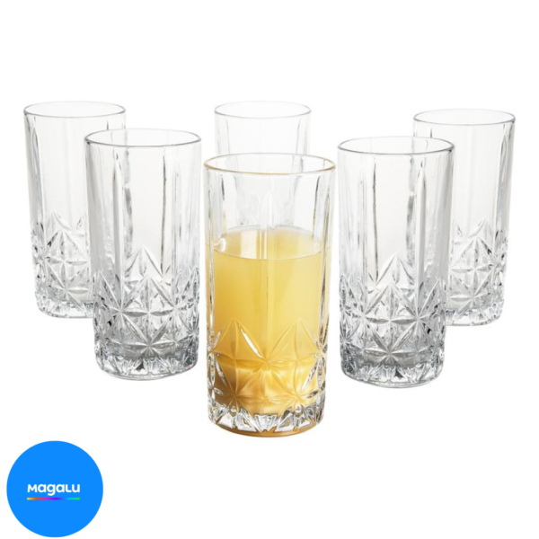 Jogo de Copos de Vidro 350ml 6 Peças Haus Concept - Pavillion