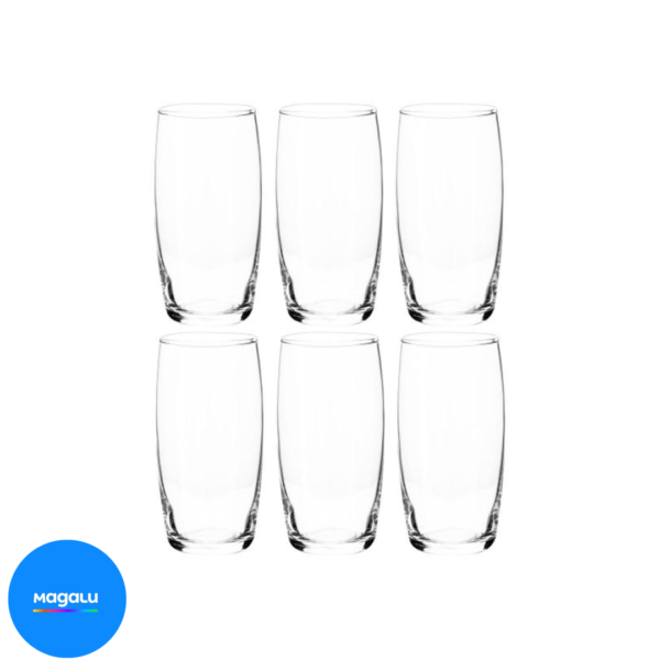 Jogo de Copos de Vidro 300ml 6 Peças Nadir - Oca Long Drink
