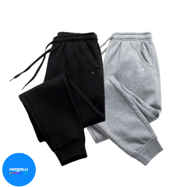 Kit 2 Calças Moletom Sandrini Masculina Conforto e Estilo Inverno