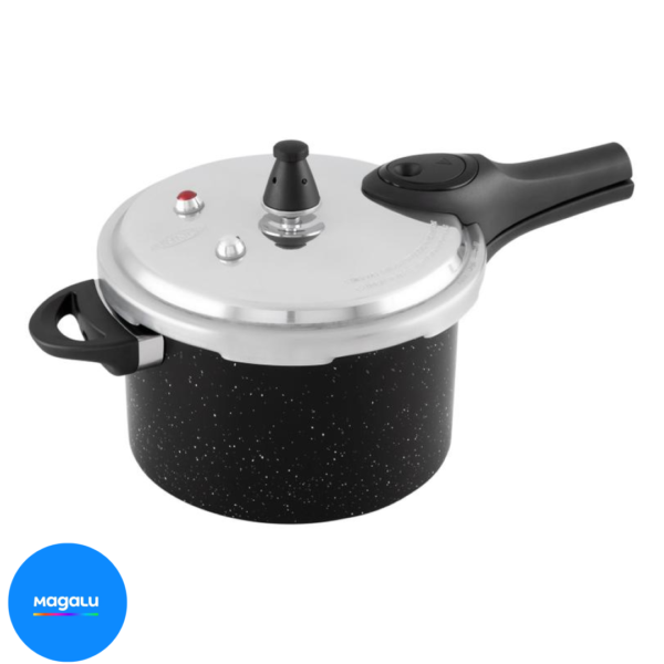 Panela de Pressão Brinox 4,2L Preta - Ceramic Life Pressure