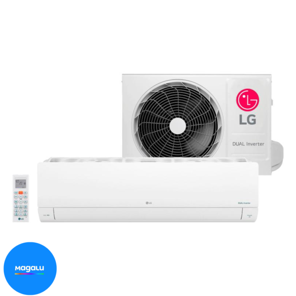 Ar-condicionado Split Hi-Wall LG Dual Inverter Voice +AI 9.000 BTUs Quente e Frio S3-W09AA31C