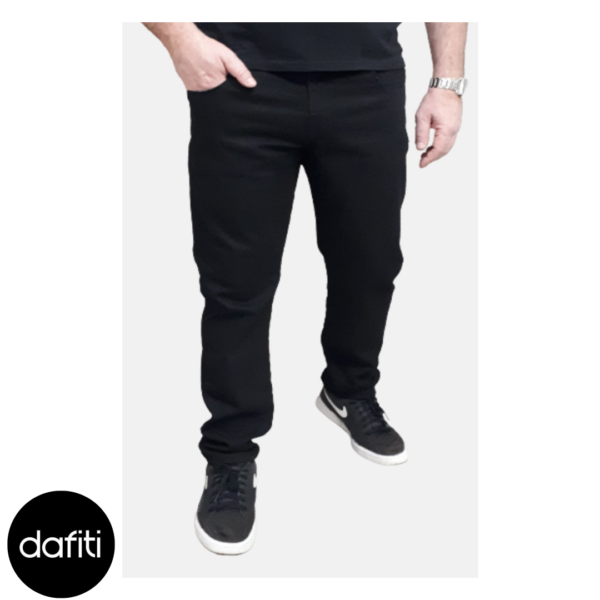 Calça Jeans Masculina Slim Elastano Preta