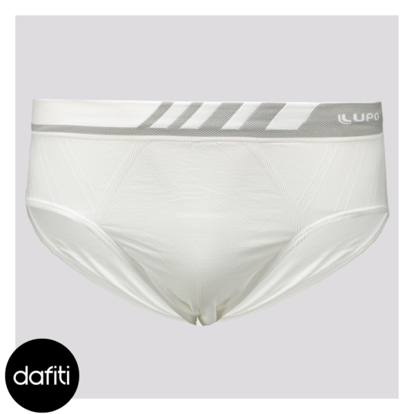 Cueca Slip Lupo Microfibra Sem Costura Branca