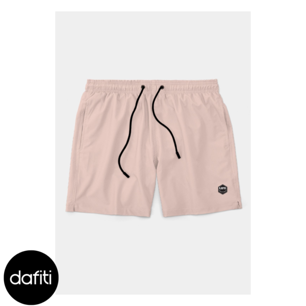 Short Bermuda Life Praia Masculino Casual Básico Mauricinho Tactel Rosa