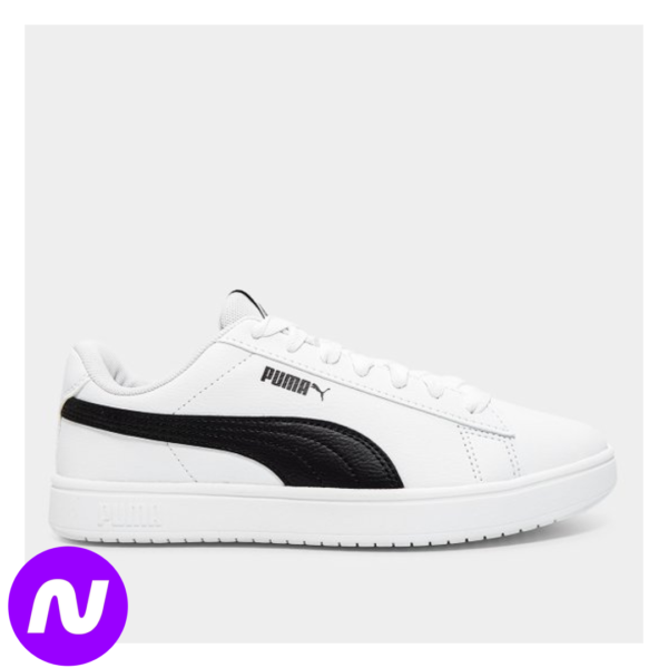 Tênis Juvenil Puma Rickie Classic - Branco+Preto