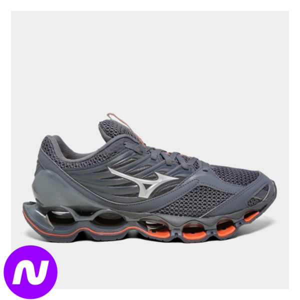 Tênis Mizuno Wave Prophecy 13-S Masculino - Preto+Laranja