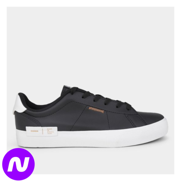 Tênis Rainha Soho Masculino - Preto+Branco