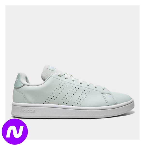 Tênis Adidas Advantage Base Feminino - Verde Claro+Branco