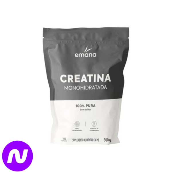 Creatina Monohidratada Emana 100% Pura em Pó