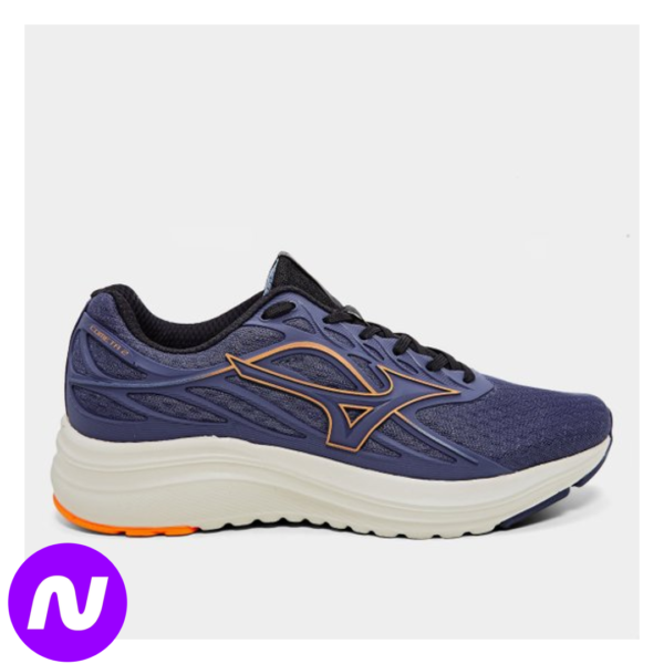Tênis Mizuno Cometa 2 Masculino - Marinho+Laranja