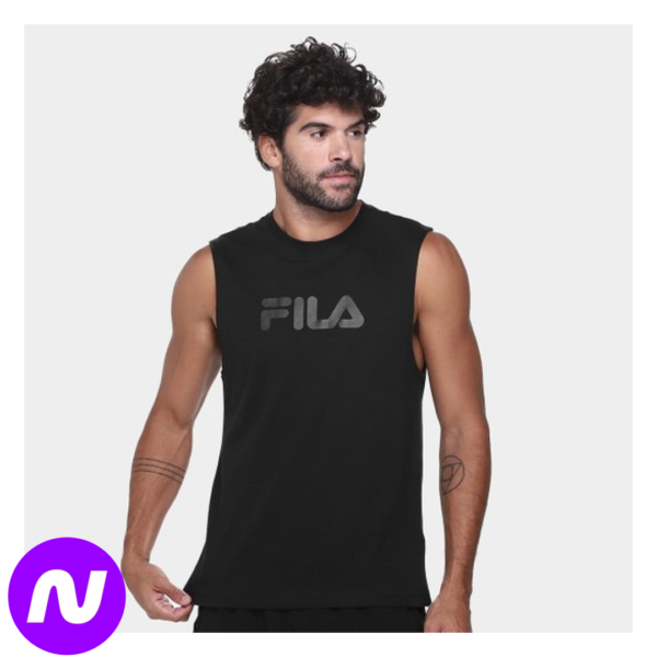 Regata Fila Letter Masculina - Preto