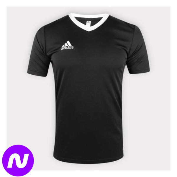 Camiseta Adidas Entrada 22 Masculina - Preto
