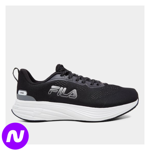 Tênis Fila Stride Masculino - Preto+Branco