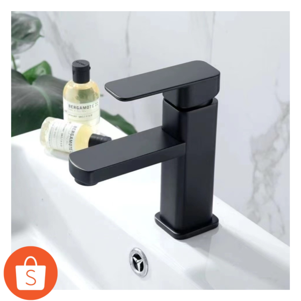 Torneira De Banheiro Lavabo Luxo Metal Cromada Preta Dourada Rose Moderna
