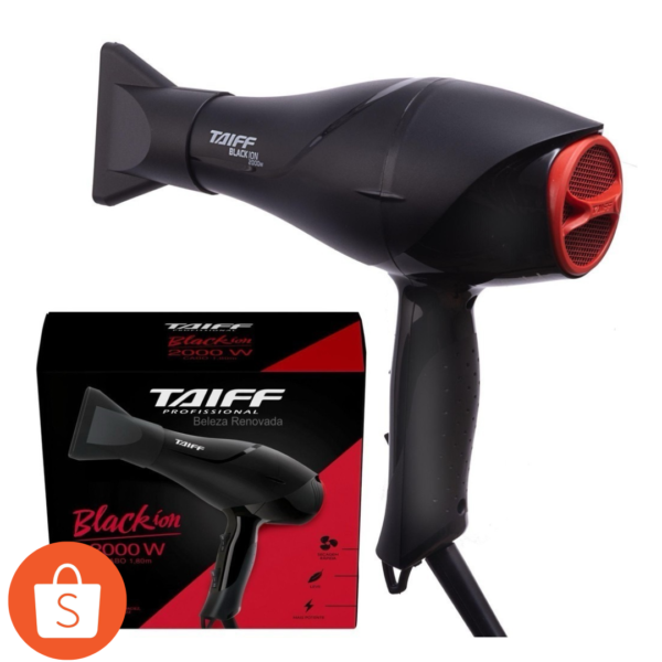 Secador De Cabelo Taiff Black Ion Profissional Original2000W