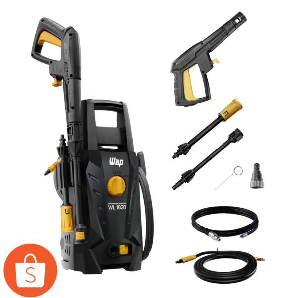 Lavadora de alta pressão Desentupidora 1500 libras - WL 1820 Black Ultra Wap