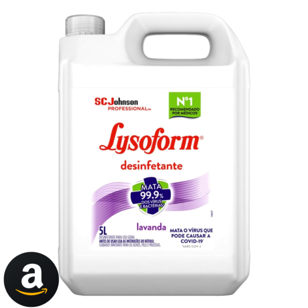 Lysoform Lavanda, Desinfetante Líquido, Limpeza Pesada e Eficiente, 5L