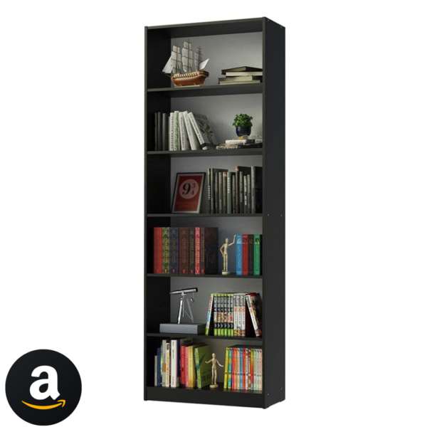 Estante Livreiro Madesa 6908 com 6 Nichos - Preto