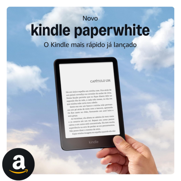 Novo Kindle Paperwhite (16 GB) - O Kindle mais rápido já lançado, com nova tela antirreflexo de 7” e bateria que dura semanas - Cor Preta