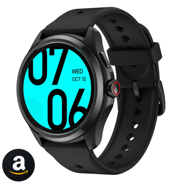 TicWatch Pro 5 Android Wear OS Smartwatch Relógio Inteligente Snapdragon W5+Gen1 Carregamento Rápido,GPS Bússola,Resistência à água de 5ATM,2GB de RAM,compatível apenas com Android