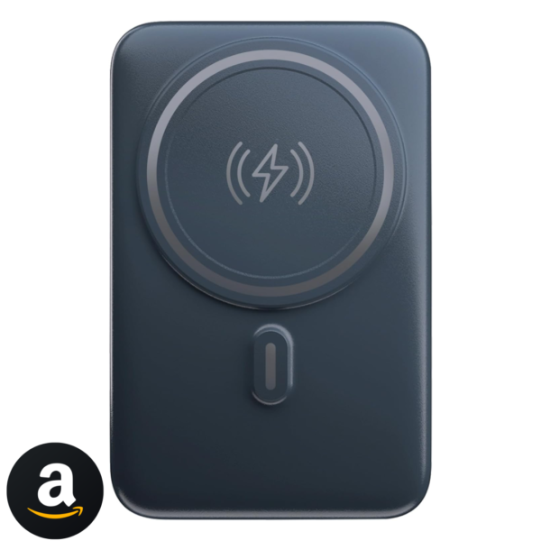 Geonav Power Bank, Carregador Portátil Universal por Indução 10.000mAh, Carregamento rápido*, Suporte Dobrável, Compatível com MagSafe®, PB10MAGSG, Cinza