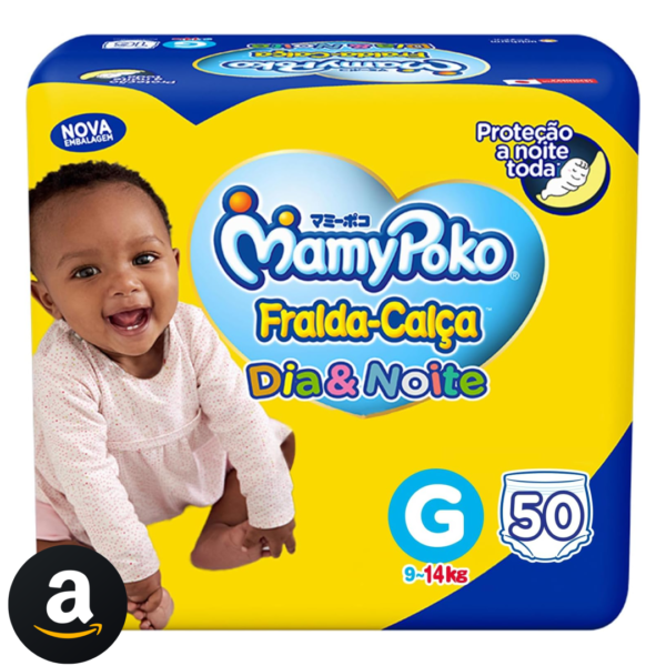 MamyPoko Fralda-Calça Dia&Noite G 50 Unidades