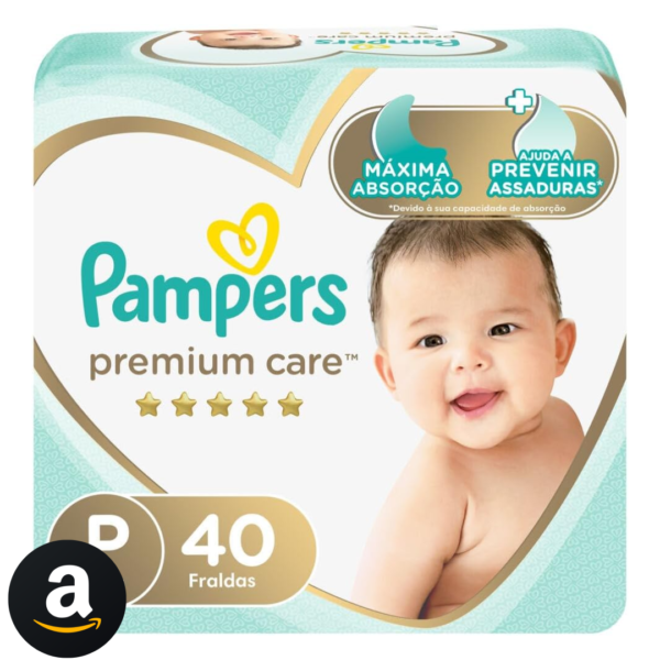 Fralda Pampers Premium Care P - 40 fraldas