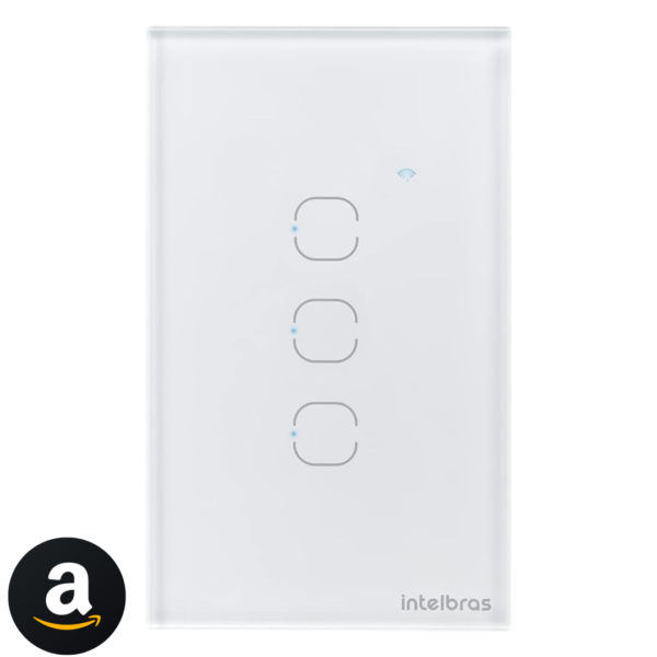 Interruptor Touch Inteligente 3 Teclas Wi-fi MIS 1003 Branco Intelbras