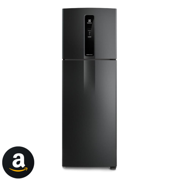 Geladeira Electrolux Frost Free Inverter 390L Efficient AutoSense Duplex Black Inox Look (IF43B) - 220V