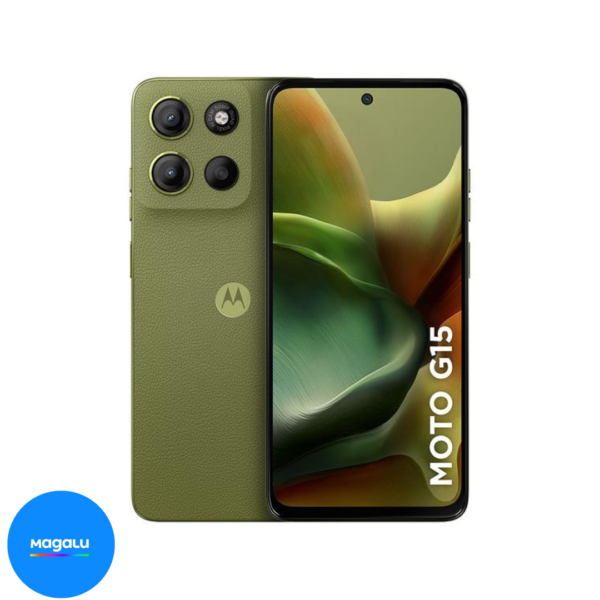 Smartphone Motorola Moto G15 256GB Verde 4G 4GB RAM 6,7" Câm. Dupla Selfie 8MP