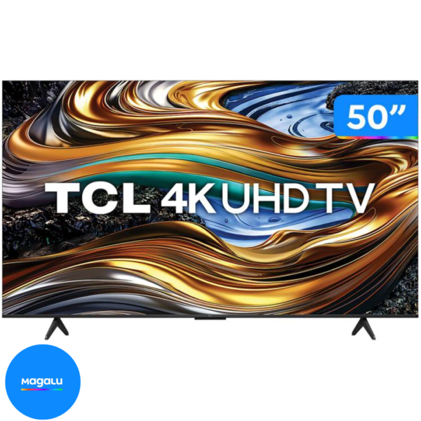 Smart TV 50" 4K UHD LED TCL 50P755 Wi-Fi Bluetooth 3 HDMI 1 USB