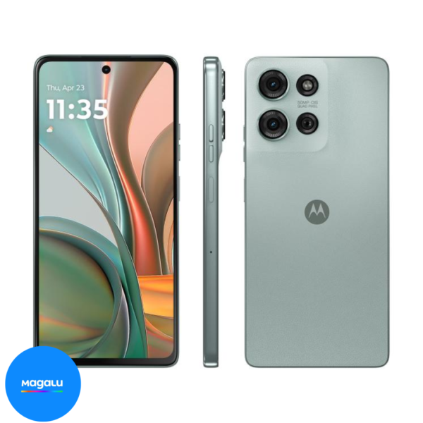 Smartphone Motorola Moto G75 256GB Cinza 5G 8GB RAM 6,8" Câm. Dupla Selfie 16MP
