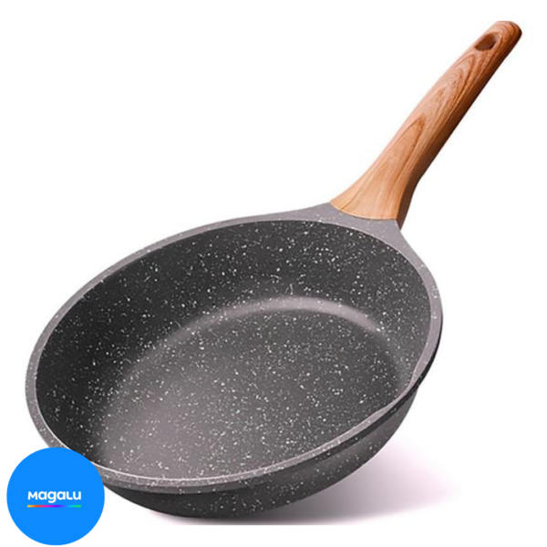 Panela Frigideira De Indução E Fogão A Gás Antiaderente De Cerâmica Reforçada Linha Premium - HYLLIS/HOME GOODS
