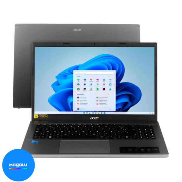 Notebook Acer Aspire 5 Intel Core i5 12450H 8GB RAM 512GB SSD 15,6” Full HD Windows 11 A515-57-565J