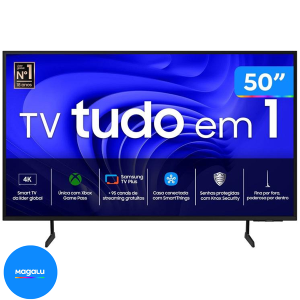 Smart TV 50” 4K UHD LED Samsung 50DU7700 - Wi-Fi Bluetooth Alexa 3 HDMI