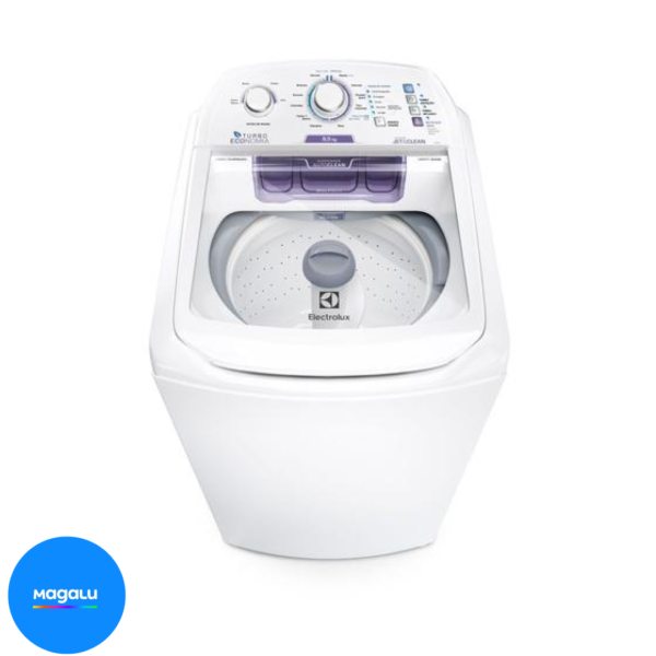 Máquina de Lavar Electrolux 8,5kg Branca Turbo Economia com Jet&Clean e Filtro Fiapos (LAC09)