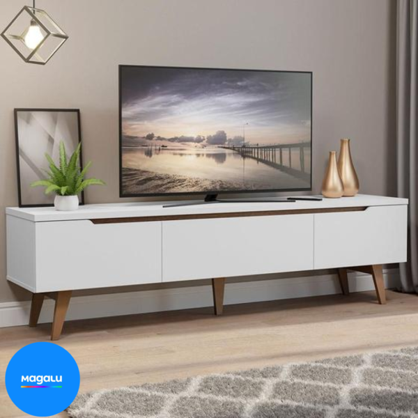 Rack para TV até 75 Polegadas Madesa Reims 2 Portas 1 Gaveta