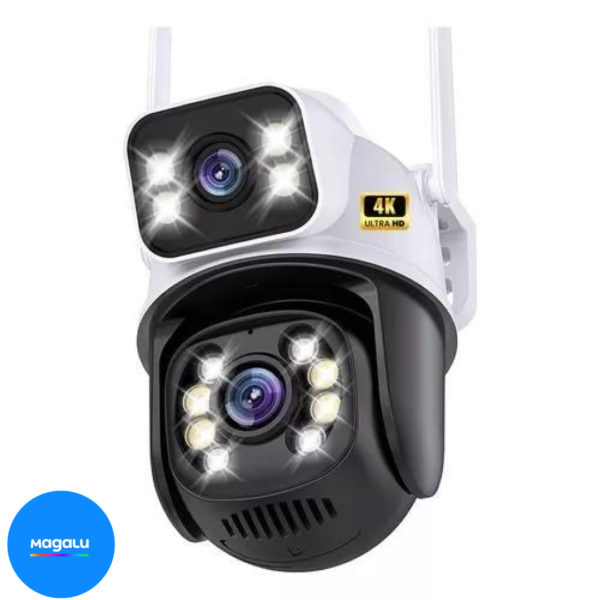 Câmera de Segurança Dupla ip Wi-fi Smart Angulo Duplo A28B 3mp - DYANNA