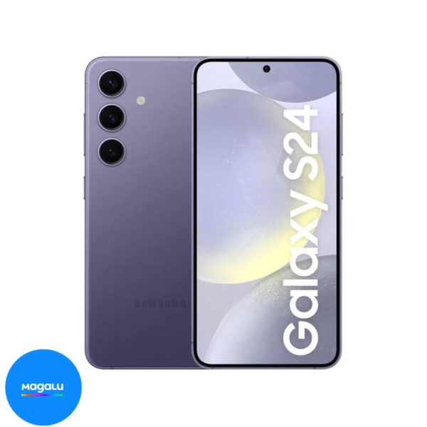 Smartphone Samsung Galaxy S24 6,2" Galaxy AI 128GB Violeta 5G 8GB RAM Câm. Tripla 50MP + Selfie 12MP Bateria 4000mAh Dual Chip
