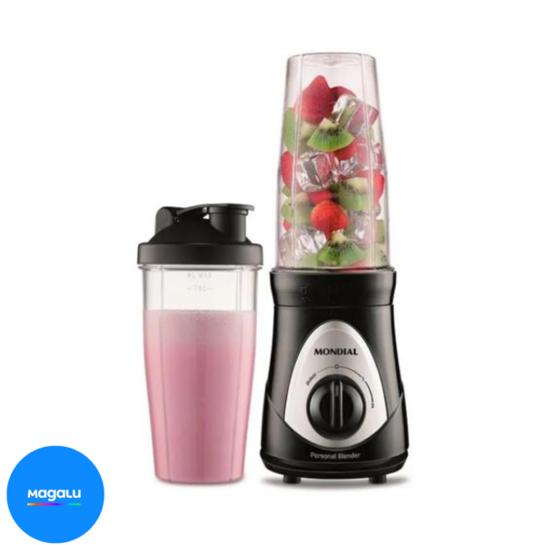 Liquidificador Portátil Mondial Personal Blender 300w 127v Preto Dg-01