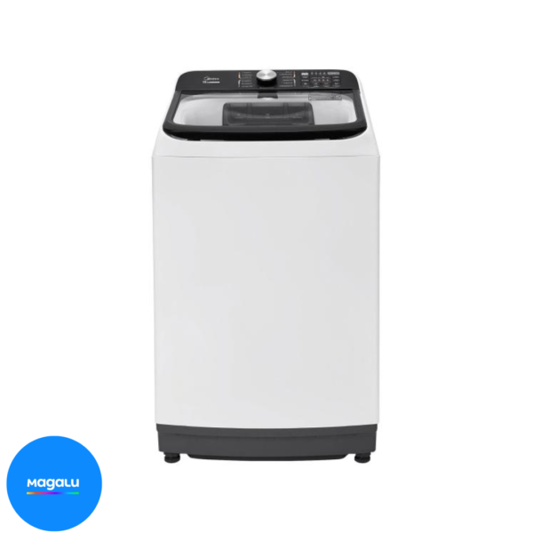 Lavadora de Roupas Midea 13kg Cesto Inox 13 Programas de Lavagem Branca Wave Agitator