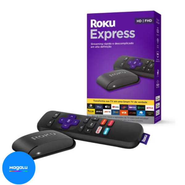 ROKU Express Full HD Streaming Player Com Controle HDMI / USB