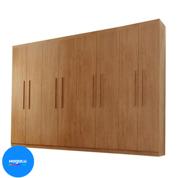 Guarda Roupa Casal Hera MDF 8 Portas e 4 Gavetas Rufato