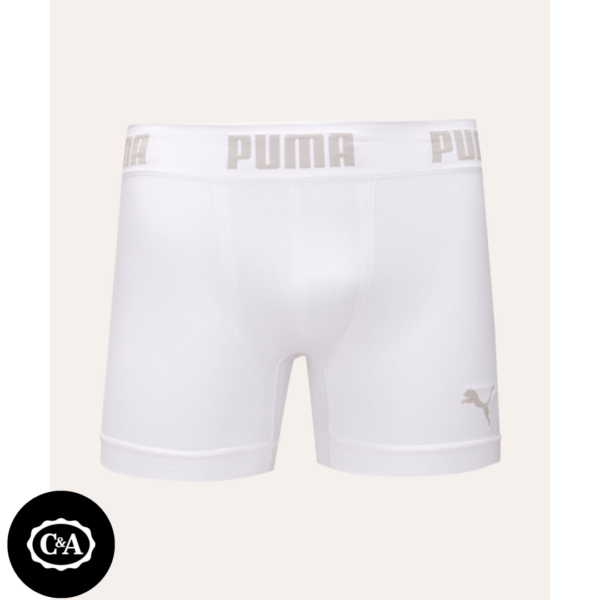 Cueca Boxer Microfibra Boxer Puma Branca