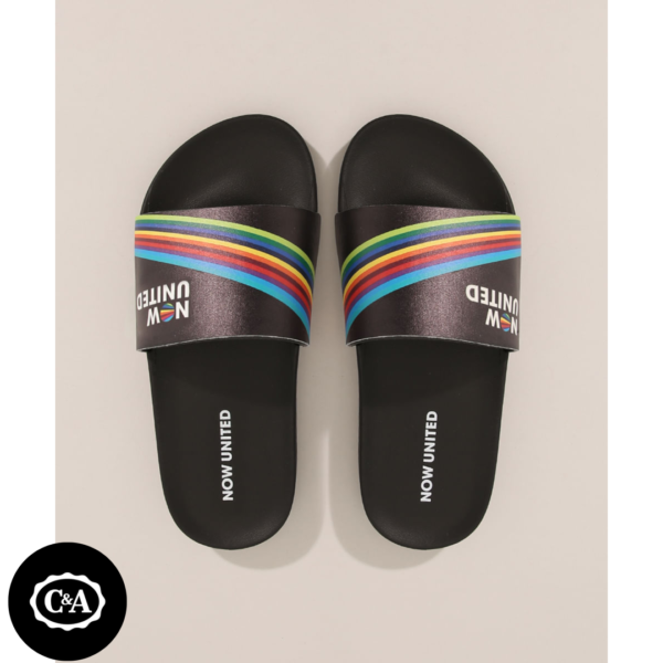 Chinelo Slide Infantil Grendene Now United Preto